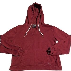 Preloved Womens Volcom cropped hoodie. Kangaroo front pocket. Size S.